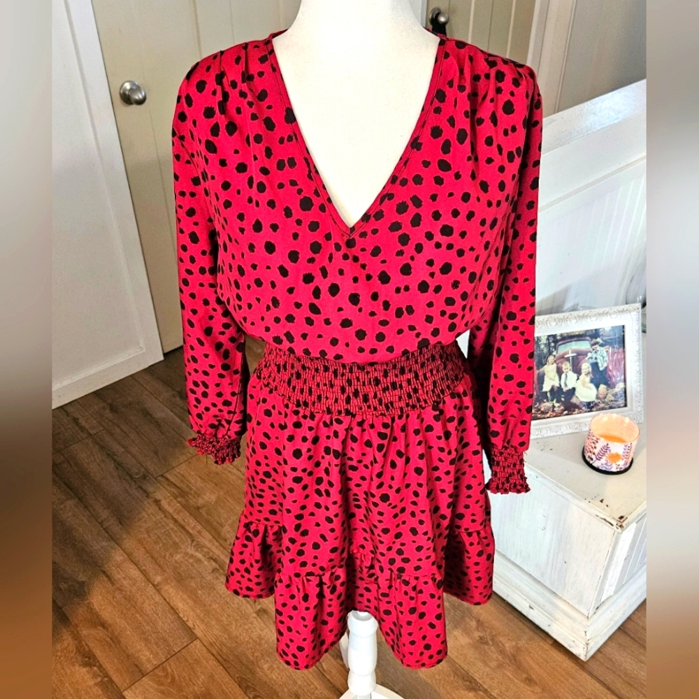 Worn Once - Shein Curve - Leopard Print Dress, El… - image 2